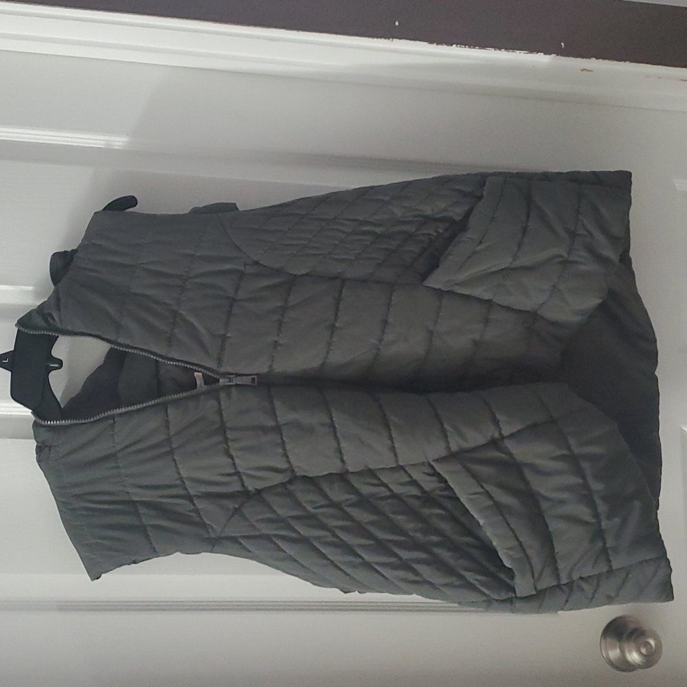 Gray Hooded Maurices Puffer Vest 2X
